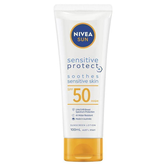 NIVEA Sun Sensitive Protect SPF50 Sunscreen Lotion - 100ml - Auzzi Store