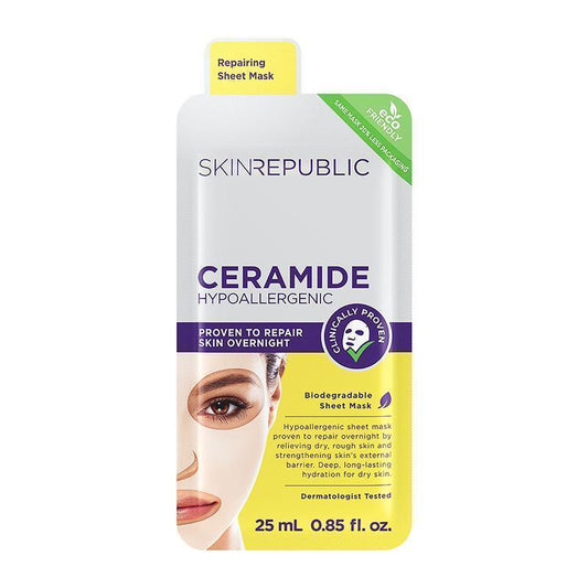 Skin Republic Ceramide Sheet Mask - Hydrating Biodegradable Mask