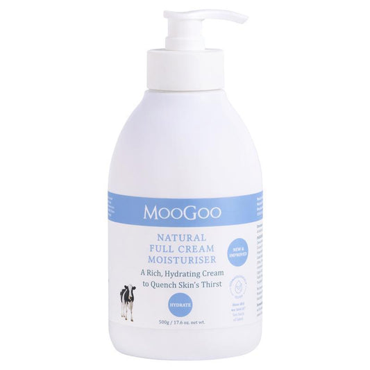 MooGoo Full Cream Moisturiser 500g - Rich Hydration for All Skin Types