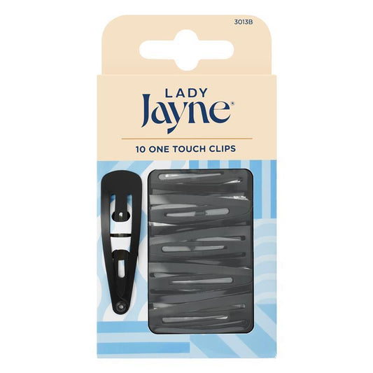 Lady Jayne One Touch Clips - Black (Pack of 10)-Auzzi Store