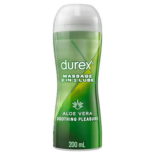 Durex Play Lubricant Massage 2 in 1 200ml - Aloe Vera Infused Intimate Gel-Auzzi Store