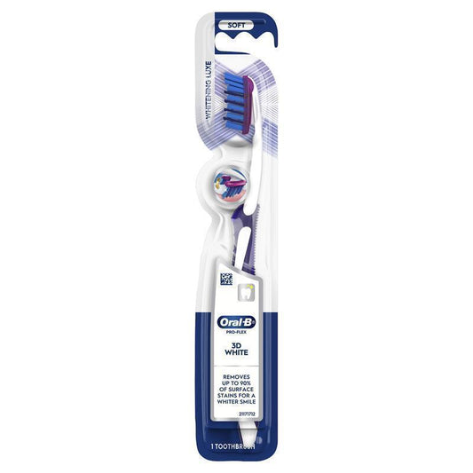 Oral-B 3D White Pro-Flex Whitening Luxe Manual Toothbrush - 1 Pack-Auzzi Store