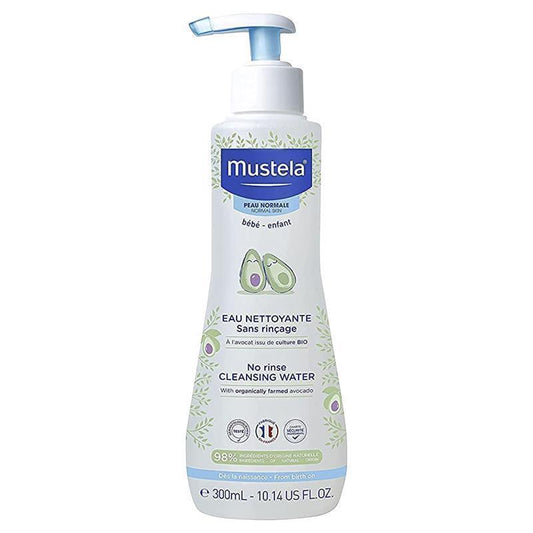 Mustela No Rinse Cleansing Water 300ml - Gentle Clean for Baby's Skin - Auzzi Store