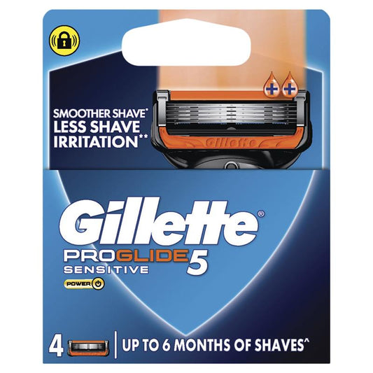 Gillette Fusion Proglide Power Razor Blades - 4 Pack - Auzzistore