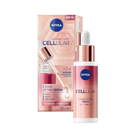 NIVEA Cellular Expert Lift Bakuchiol 3-Zone Lifting Serum (30ml) - Anti-Aging Solution