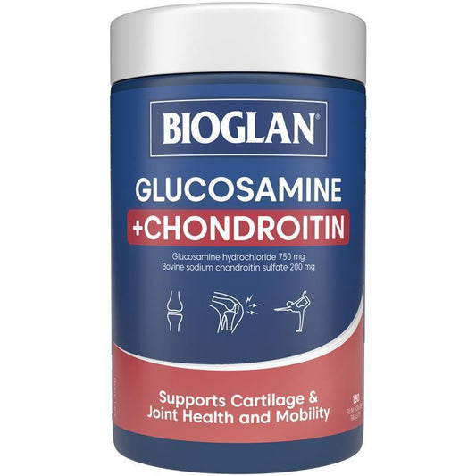 Bioglan Glucosamine + Chondroitin - 180 Tablets for Joint Mobility