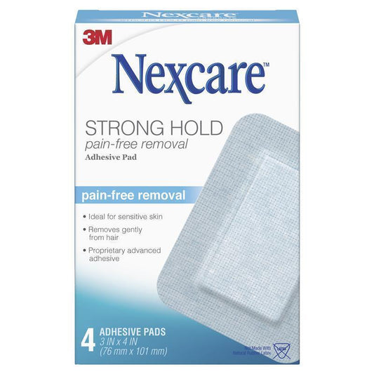 Nexcare Strong Hold Pain-Free Removal Adhesive Pads 4 Pack