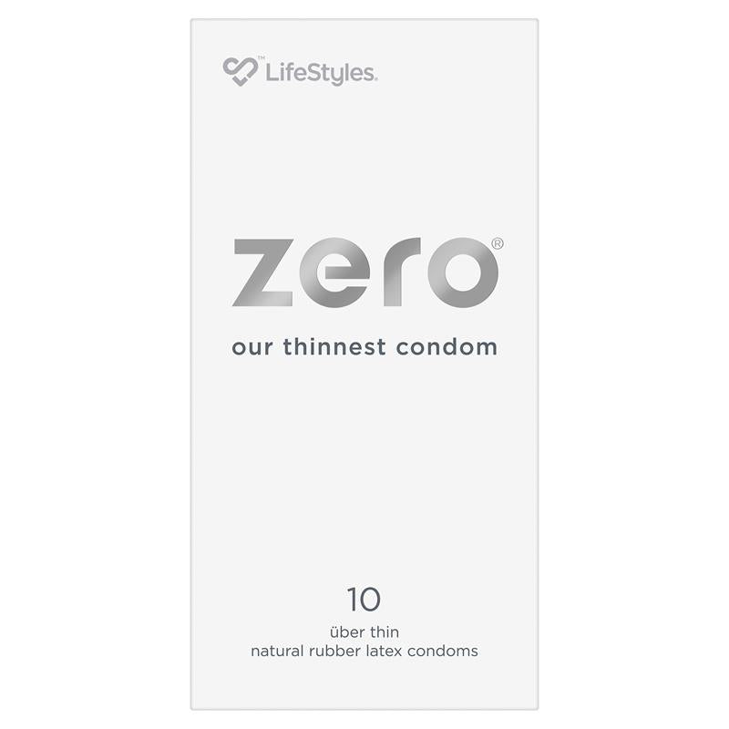 LifeStyles Zero Ultra Thin Latex 10  Condoms , 52mm Lubricated