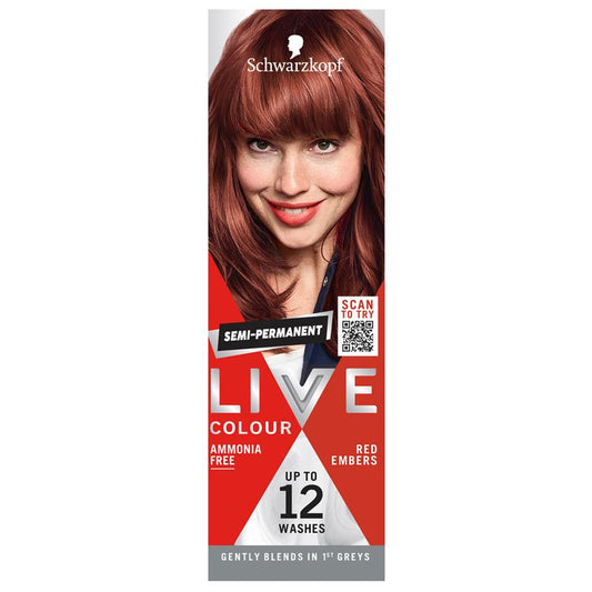 Schwarzkopf LIVE Colour Red Embers - Semi-Permanent Hair Color, 75ml – view 2