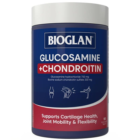 Bioglan Glucosamine + Chondroitin - 180 Tablets for Joint Mobility - Auzzistore