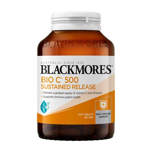 Blackmores Vitamin C 500mg Sustained Release Tablets - 200 Count