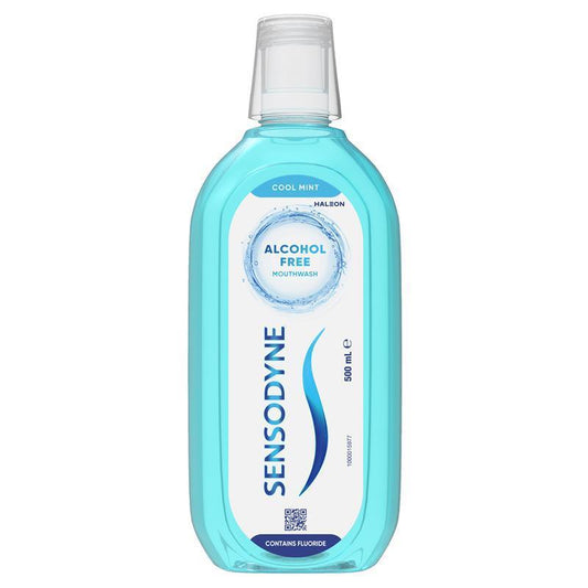 Sensodyne Sensitive Cool Mint Gentle Mouthwash 500mL - Refreshing Oral Care - Auzzistore