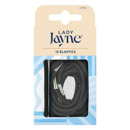 Lady Jayne Thick Black Elastics - 12 Pack-Auzzi Store