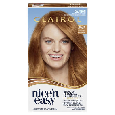 Clairol Nice N Easy 8WR Natural Gold Auburn Permanent Hair Colour - 173g
