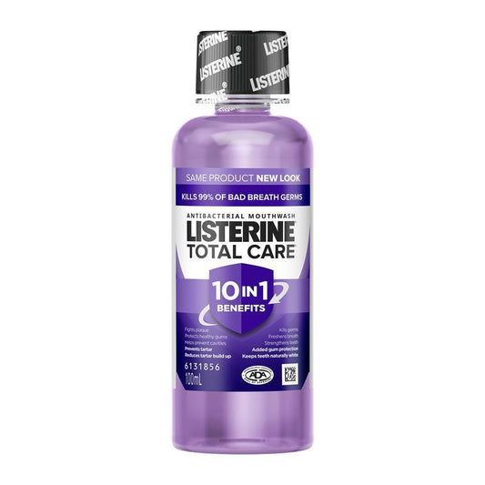 Listerine Total Care Antibacterial Mouthwash Clean Mint - 100ml - Auzzi Store