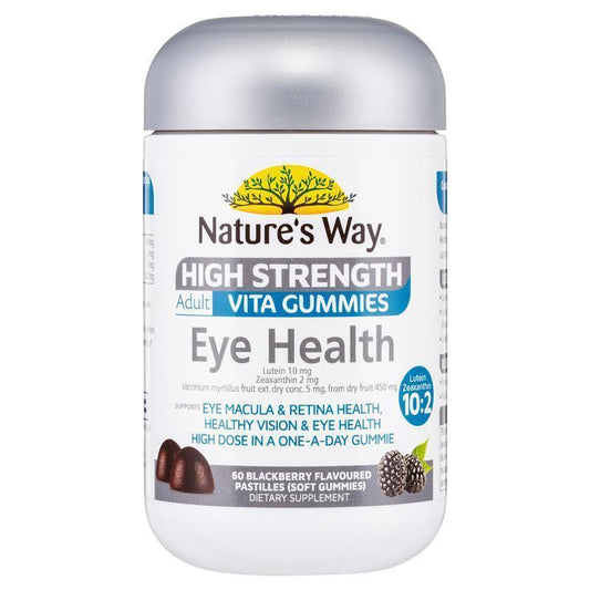Nature's Way High Strength Eye Health Gummies with Lutein & Bilberry, 60ct