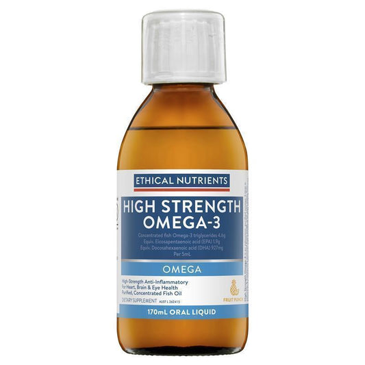 Ethical Nutrients High Strength Omega-3 Fruit Punch 170mL Liquid - Heart & Brain Support-Auzzi Store