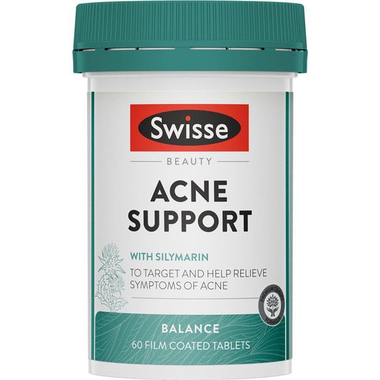 Swisse Beauty Acne Support 60 Tablets - Clear Skin Formula