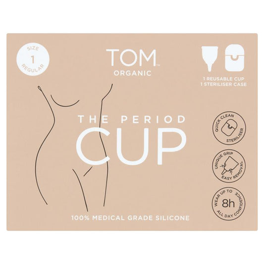 TOM Organic The Period Cup Size 1 + Microwavable Steriliser Case – view 2
