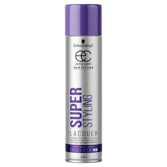 Schwarzkopf Extra Care Super Styling Lacquer 400g - Long-Lasting Hold & Silk Shine-Auzzi Store