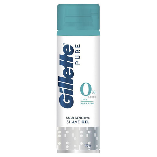 Gillette Pure Cool Sensitive Shave Gel for Men with Aloe, 170g - Auzzistore