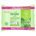 Simple Biodegradable Cleansing Wipes (2 x 25 Pack)