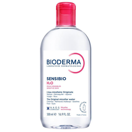 Bioderma Sensibio H2O Soothing Micellar Water Cleanser 500ml - Gentle Care for Sensitive Skin-Auzzi Store