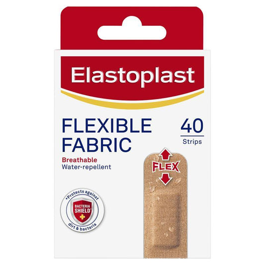 Elastoplast Flexible Fabric Strips - 40 Pack for Everyday Wounds