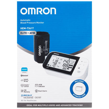 Omron HEM7361T Blood Pressure + AFIB Monitor Bluetooth - Home Health Monitoring