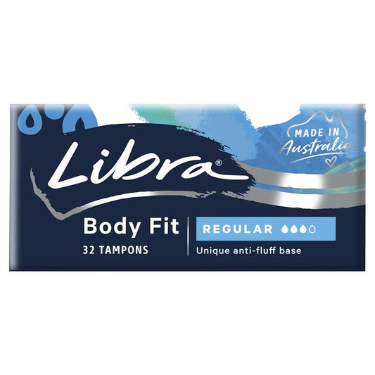 Libra Body Fit Regular Tampons - 32 Pack for Medium Flow-Auzzi Store