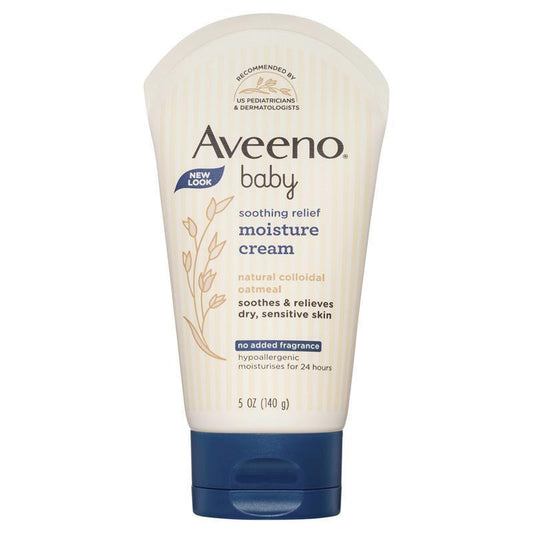 Aveeno Baby Soothing Relief Moisture Cream 140g - Gentle Hydration for Baby's Skin-Auzzi Store