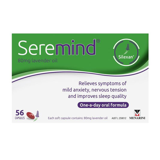 Seremind 56 Capsules - Natural Relief for Anxiety and Sleep Quality - Auzzi Store