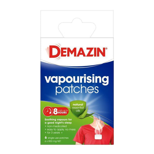 Demazin Vapourising Patches 6 Pack - Soothing Sleep Aid - Auzzi Store
