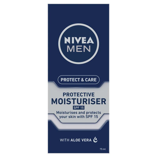 NIVEA MEN Protect & Care Face Moisturiser SPF15 - 75ml-Auzzi Store