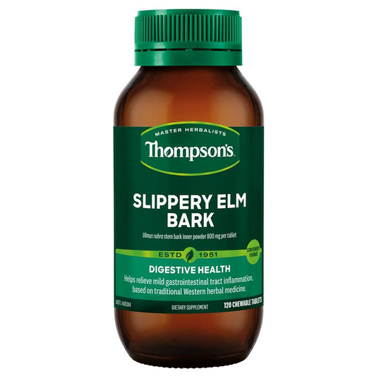 Thompson's Slippery Elm Bark Chewable Tablets 800mg, 120 Count