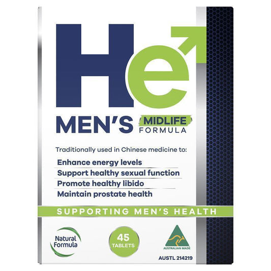 He Men's Midlife Formula - 45 Tablets for Energy & Libido Enhancement-Auzzi Store