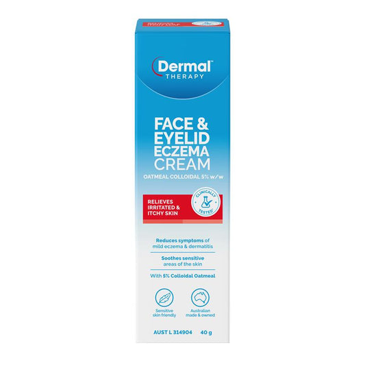 Dermal Therapy Face & Eyelid Eczema Cream 40g - Relief for Eczema-Prone Skin - Auzzistore