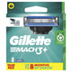 Gillette Mach3+ 8-Pack Replacement Cartridges – 3 Blades, Lubrication Strip, Fits All Mach3 Razors - Auzzistore