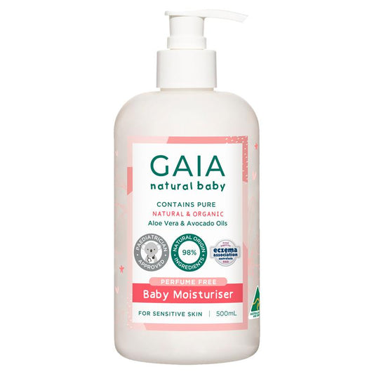 Gaia Natural Baby Moisturiser 500ml - Nourishing Baby Skin Care - Auzzistore
