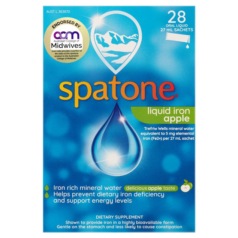 Spatone Liquid Iron Supplement - 28 Apple Flavour Sachets