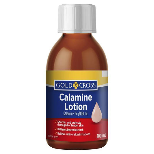 Gold Cross Calamine Lotion 200mL - Soothing Relief for Skin Irritations-Auzzi Store