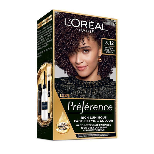 L'Oreal Paris Preference Toronto 3.12 Intense Cool Dark Brown Hair Color-Auzzi Store