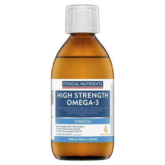 Ethical Nutrients High Strength Omega-3 Fruit Punch 280mL - Heart & Brain Support-Auzzi Store