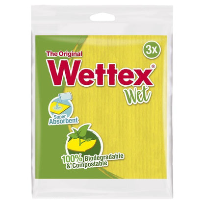 Wettex Wet Sponge Cloth 3 Pack - Eco-Friendly Cleaning-Auzzi Store