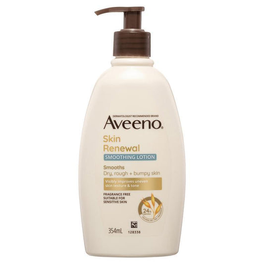 Aveeno Skin Renewal Smoothing Fragrance Free Body Lotion 354ml - Hydrating Skin Care