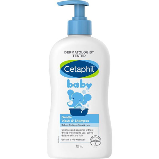 Cetaphil Baby Gentle Wash and Shampoo 400ml - Tear-Free Formula for Delicate Skin - Auzzi Store
