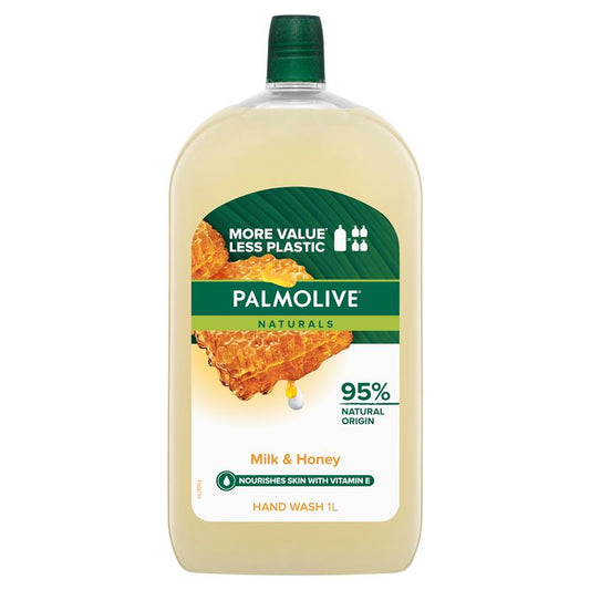 Palmolive Naturals Nourishing Liquid Hand Wash Milk & Honey Refill - 1L-Auzzi Store