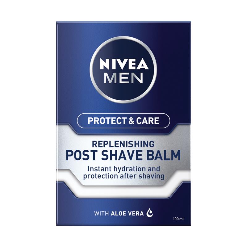 NIVEA MEN Protect & Care Post Shave Balm with Aloe Vera & B5, 100ml