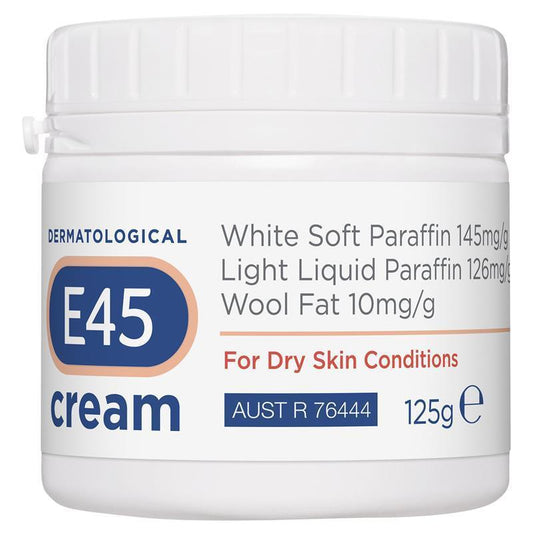 E45 Moisturising Cream for Dry Skin & Eczema - 125g - Auzzi Store