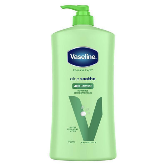 Vaseline Intensive Care Aloe Soothe Body Lotion - 750ml-Auzzi Store
